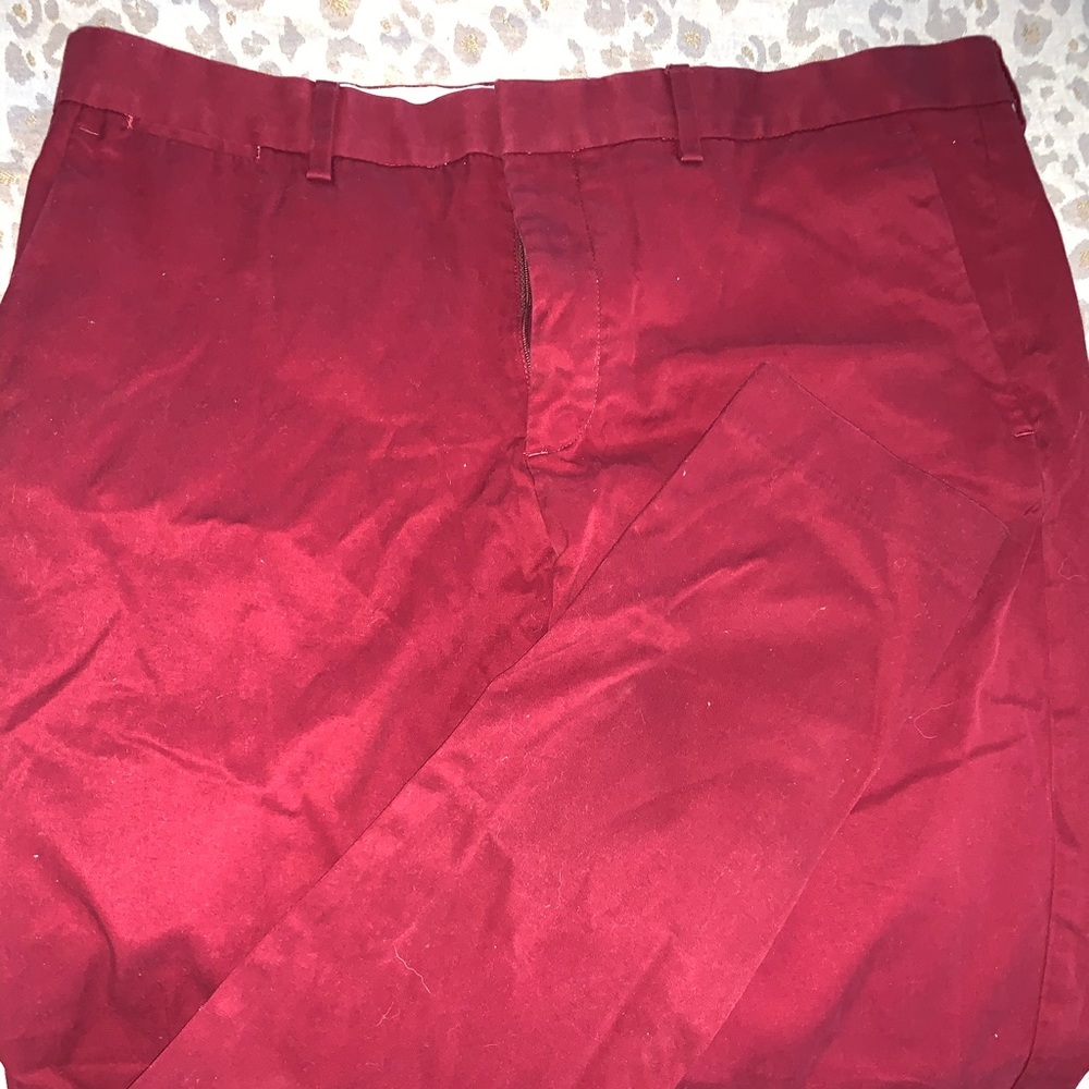 Express Deep red men’s dress pants